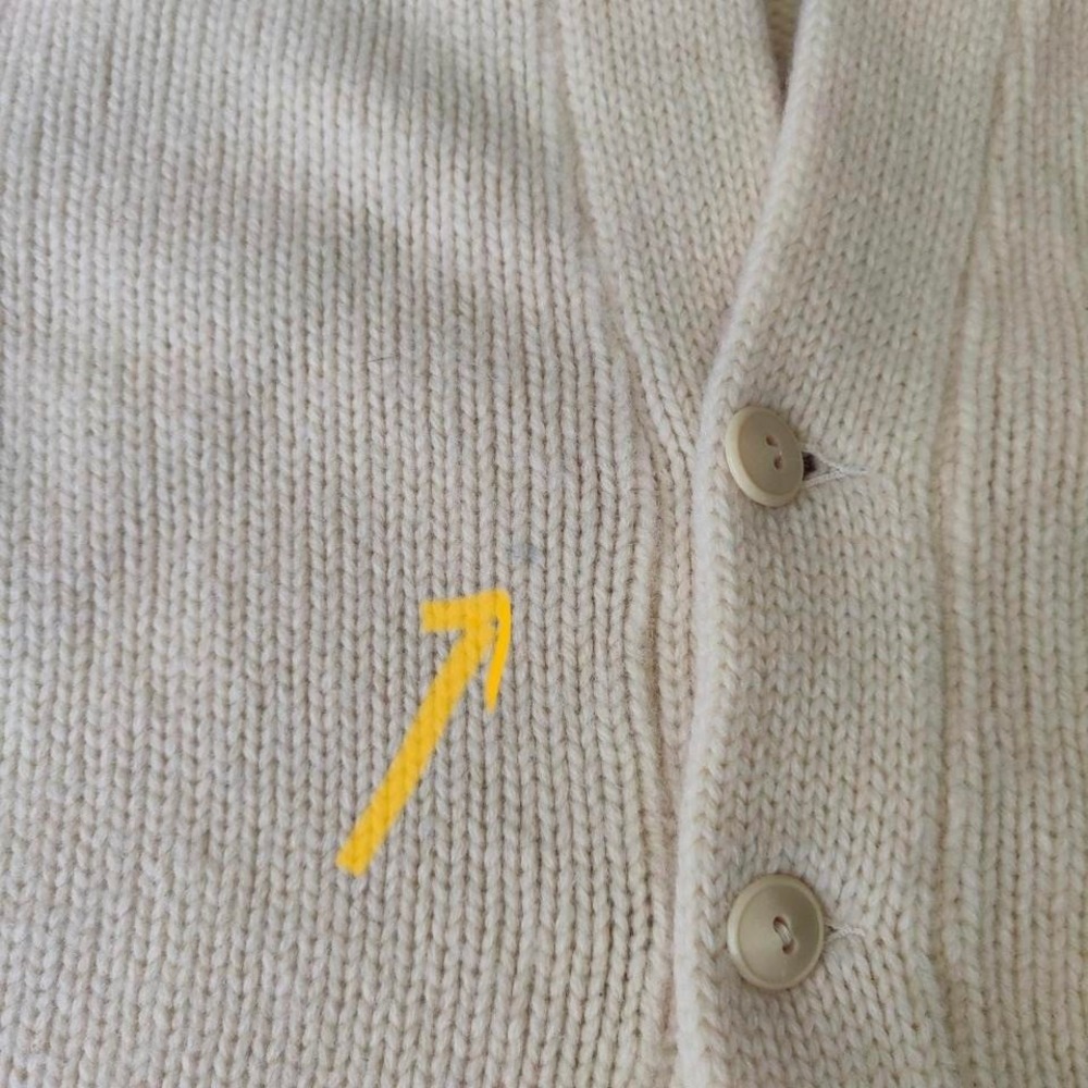 Vintage 50s 60s Highland Sportswear Shetland Wool Varsity Cardigan Collegiate S - Picture 8 of 8